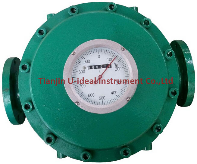 LC oval gear flow meter