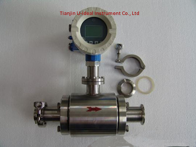 Sanitary Electromagnetic Magnetic Flow Meter for Beer, Liquid, Dairy